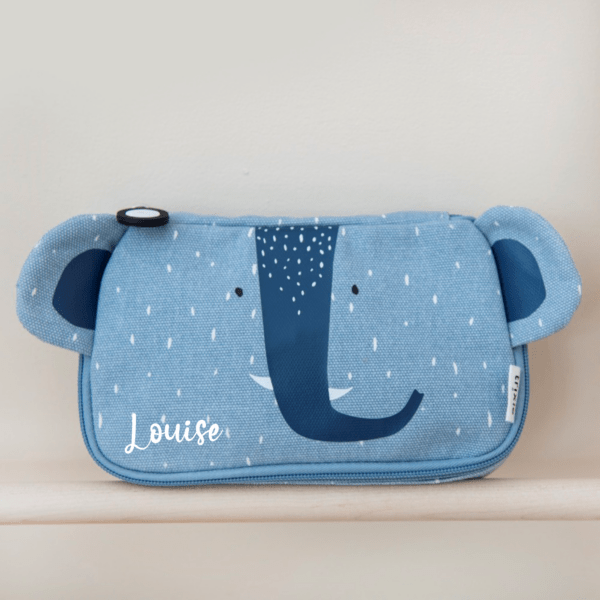 Trousse d'école personnalisée rectangle Elephant