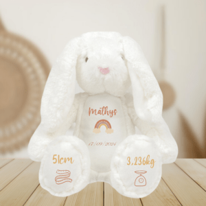 Peluche de naissance mixte lapin