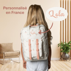 sac à dos cerise personnalisé enfant prénom